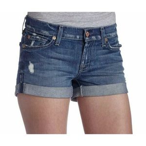7 for all mankind Jean distressed Jean shorts 29